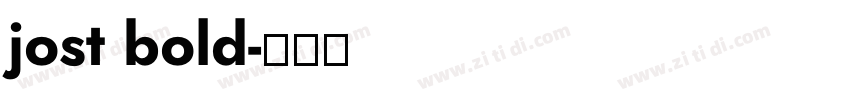jost bold字体转换